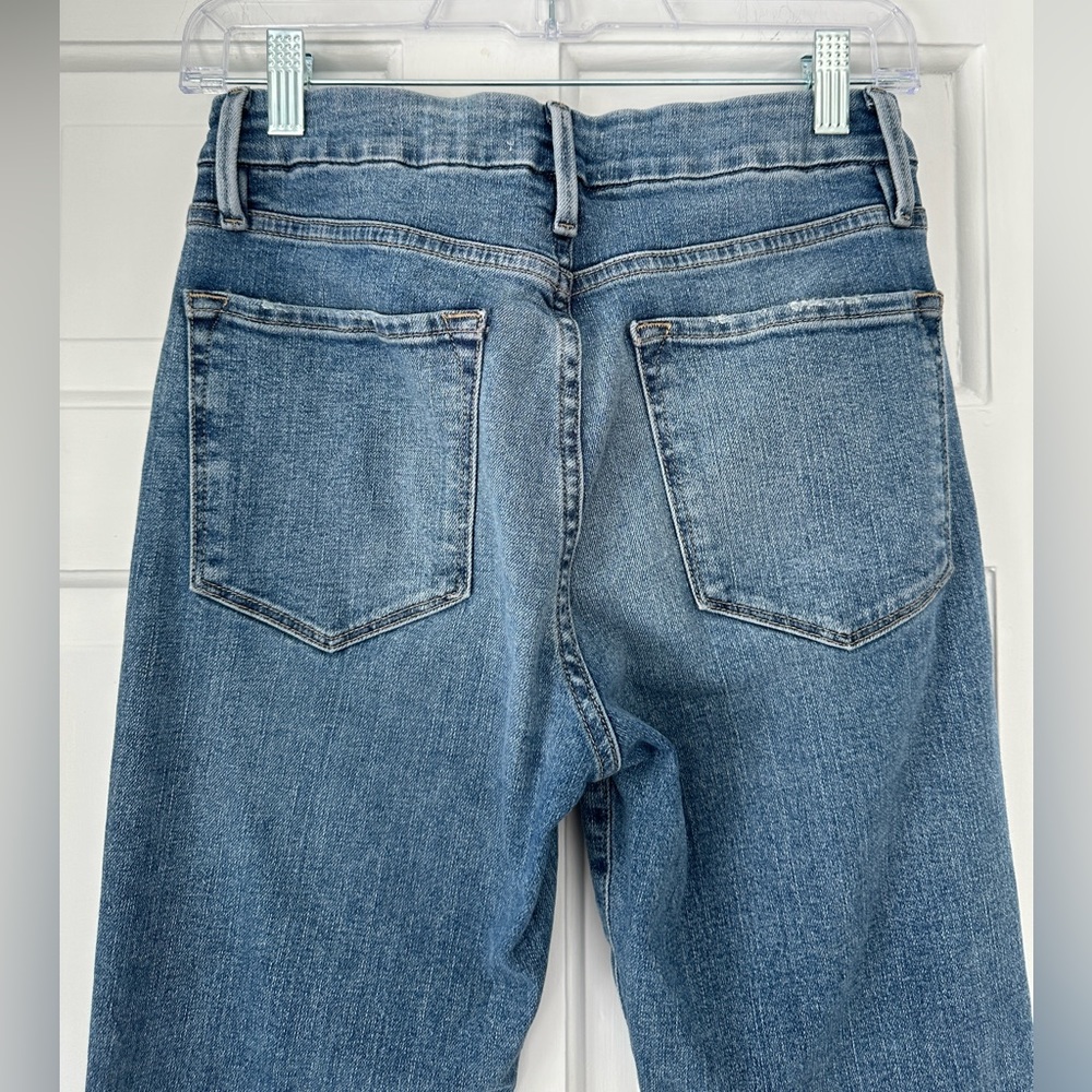 LAST CHANCE! FRAME Denim Le Crop Mini Boot No Rips Jeans in Cairo, Size 26 - Picture 7 of 10